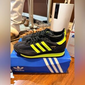 Adidas SL '72 Black with Bright Yellow Accents